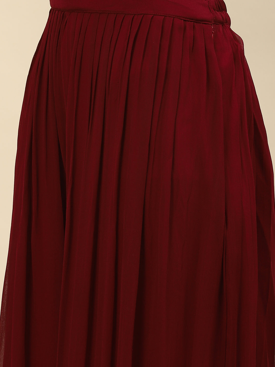 Resham Sequin Embroidered Georgette Kurta With Palazzo &amp; Dupatta