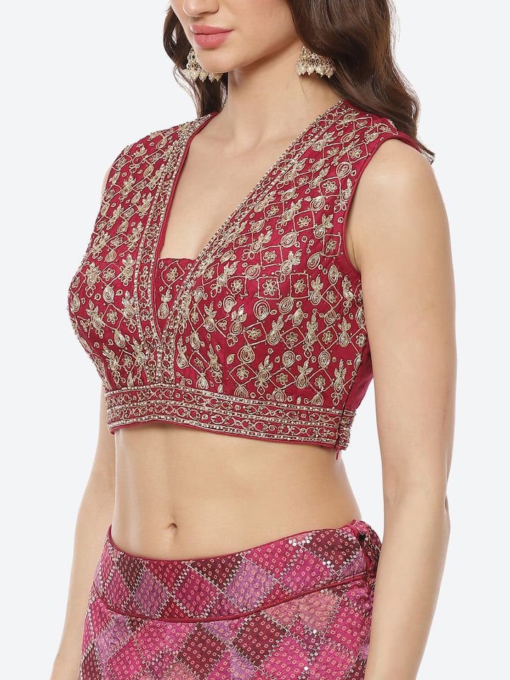 Sequence Georgette Lehenga With Choli And Net Dupatta