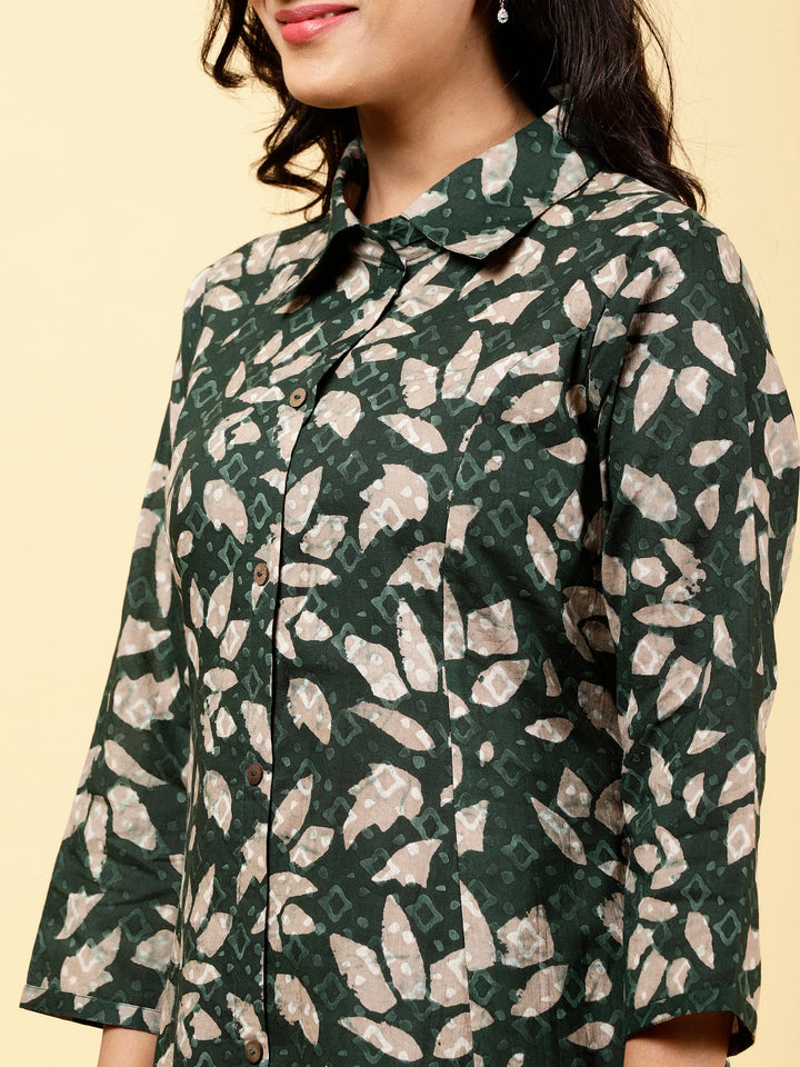 Printed Cotton Kurta With Pants