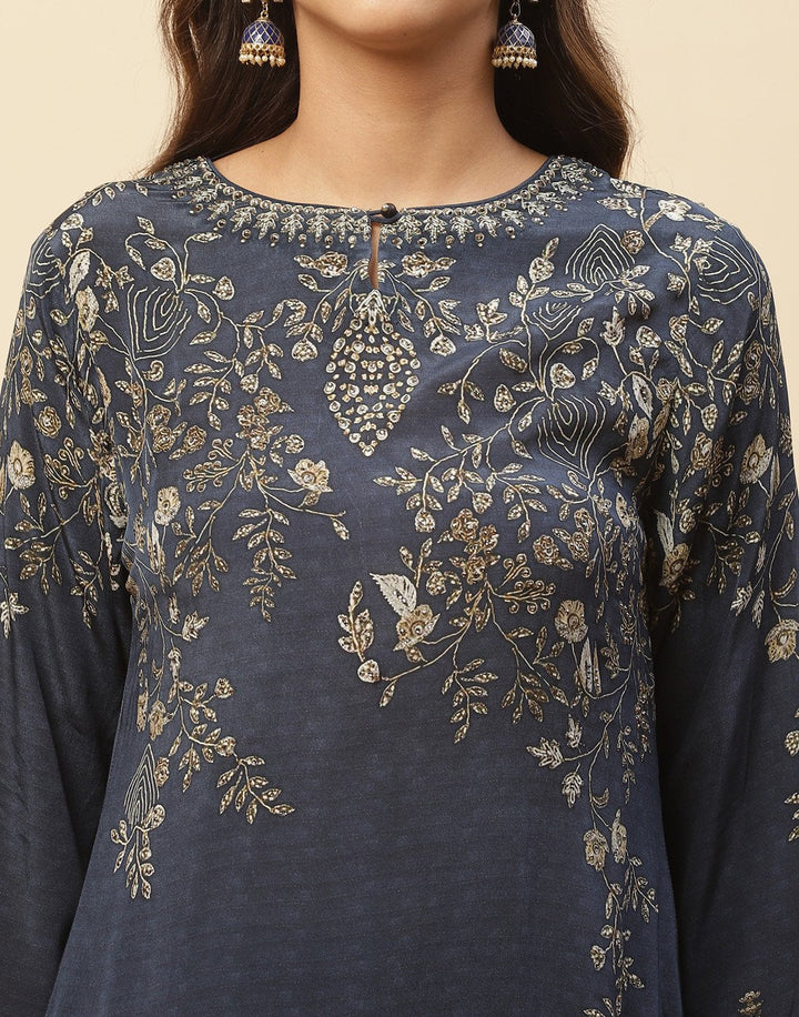 Digital Printed Crepe Salwar Kameez Stitched Suit With Georgette Dupatta