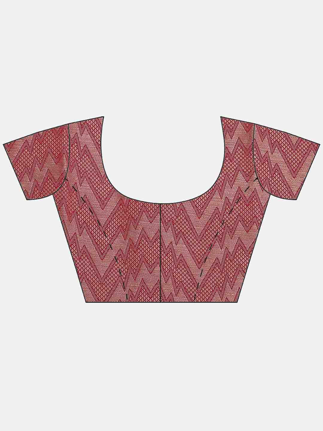 Brocade Zari Jaal Handloom Woven Saree