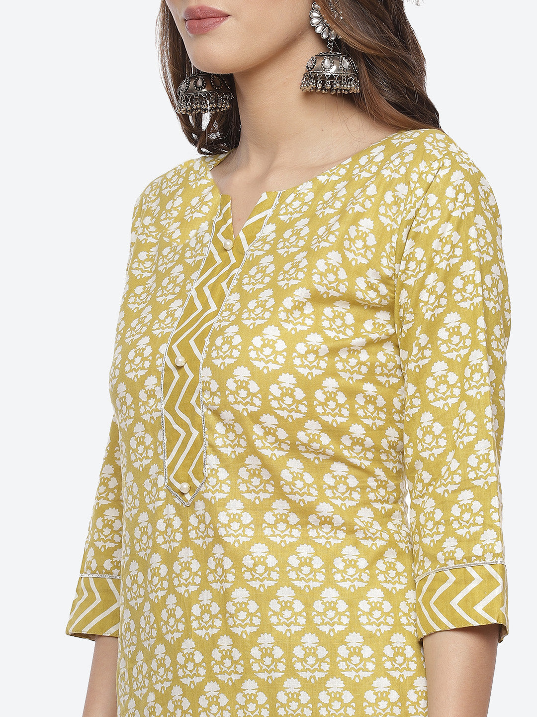 Printed Cotton Stitched Salwar Kameez With Cotton Dupatta