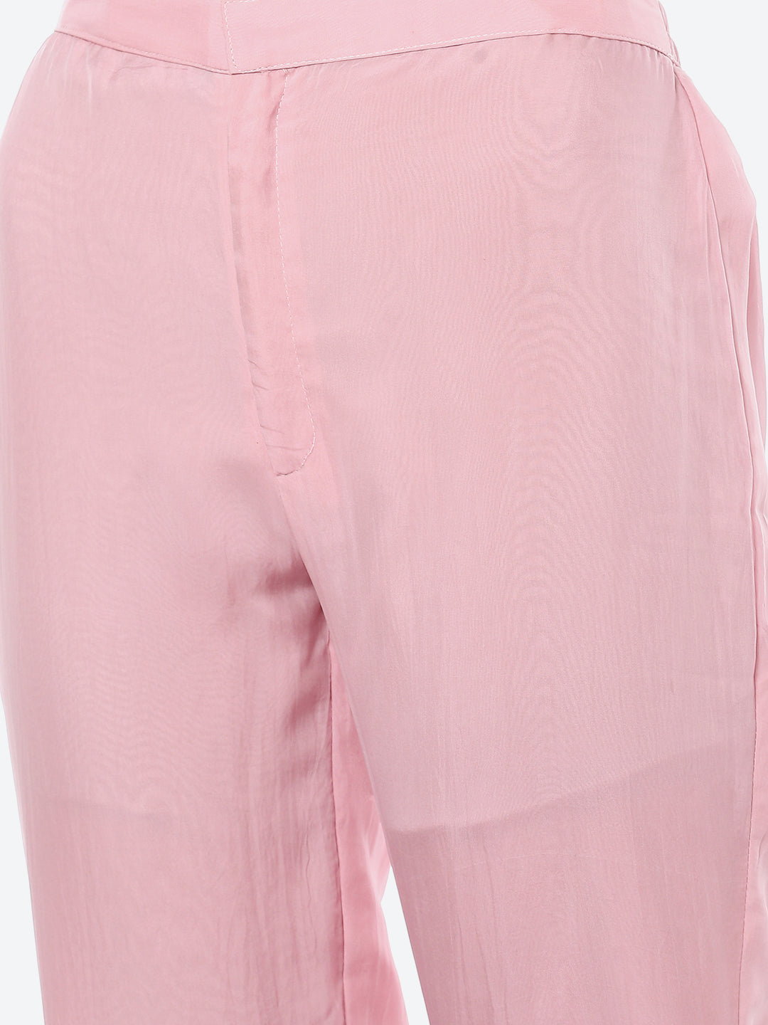 Resham Mirror Booti Organza Kurta With Pant &amp; Net Dupatta