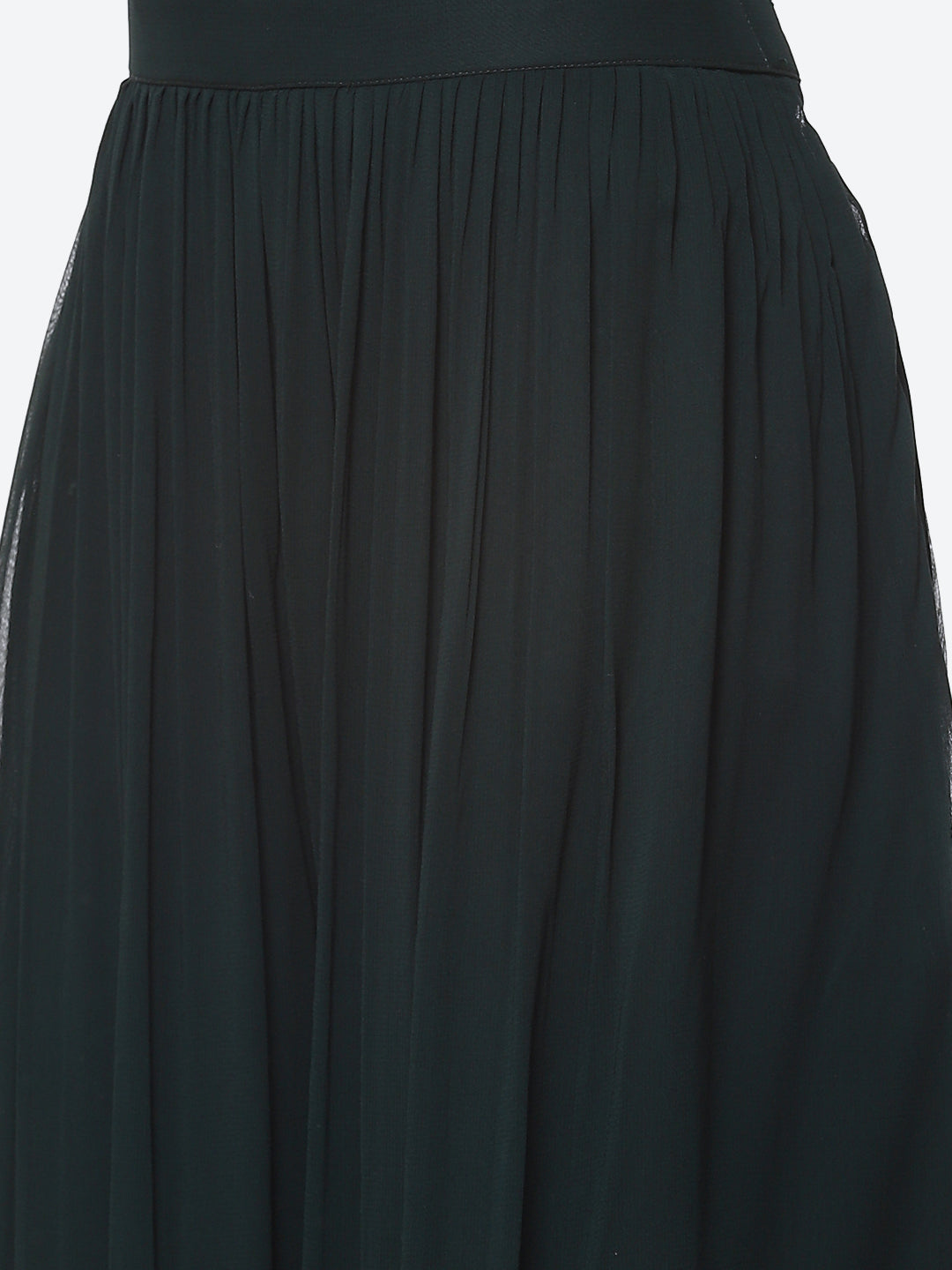 Resham Mirror Georgette Kurta With Palazzo &amp; Dupatta