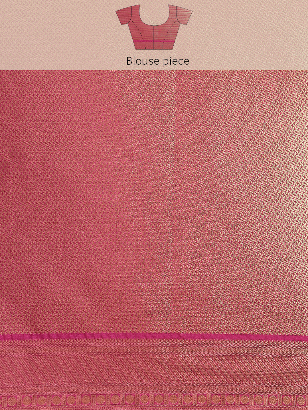 Brocade Zari Booti Art Handloom Woven Saree