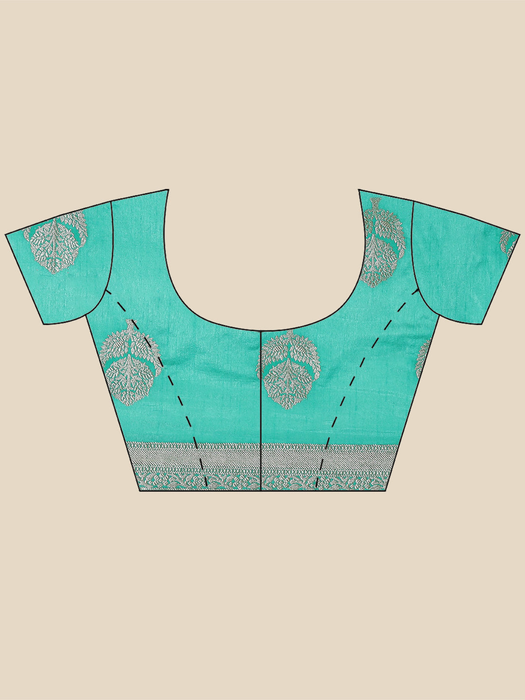 Zari Booti Woven Handloom Saree