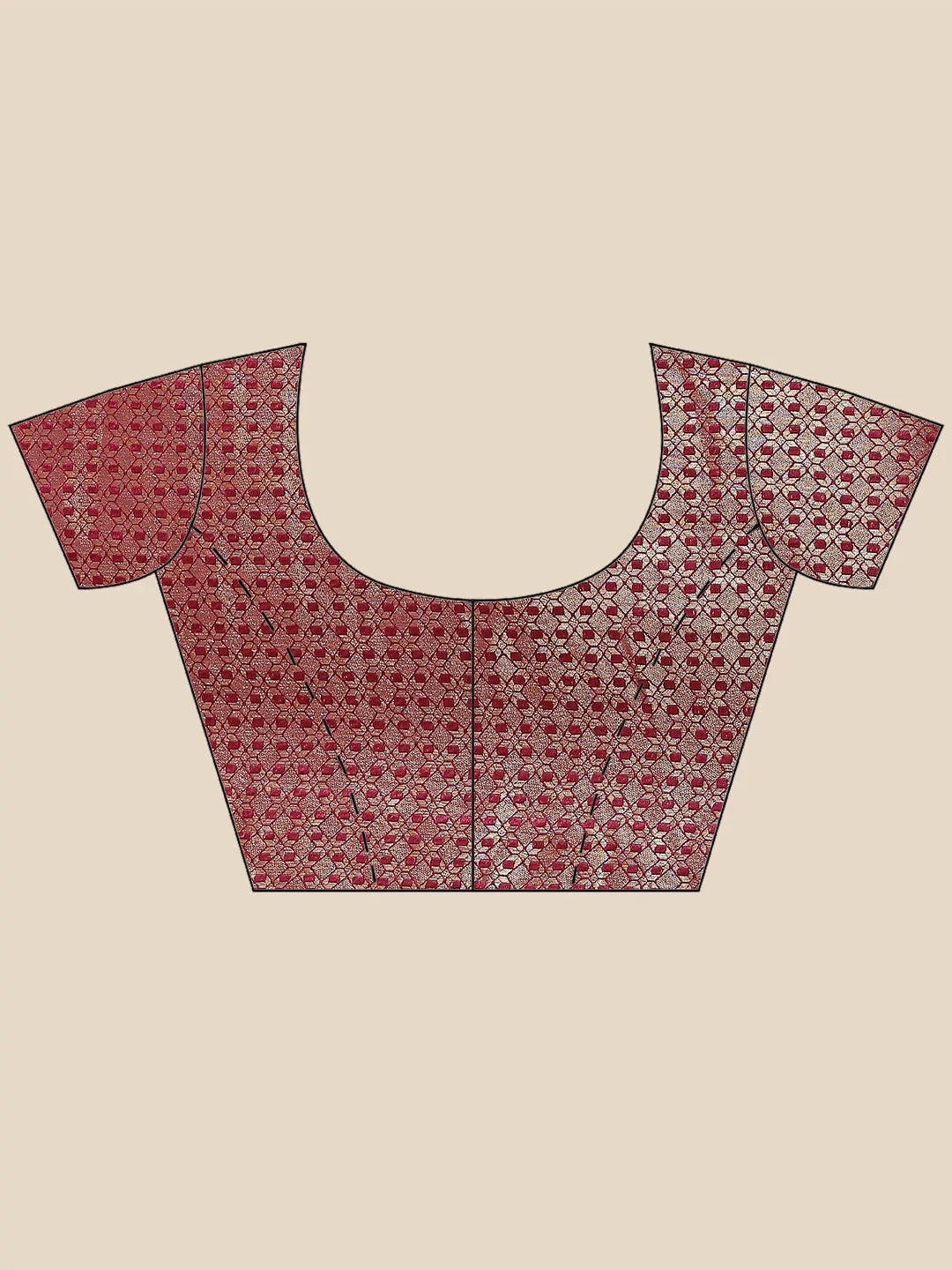 Plain Zari Border  Handloom Woven Saree