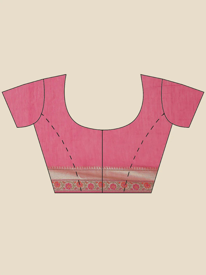 Zig Zag Cotton Woven Saree