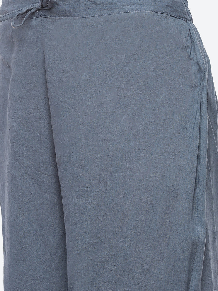 Booti Cotton Stitched Salwar Kameez With Chanderi Dupatta