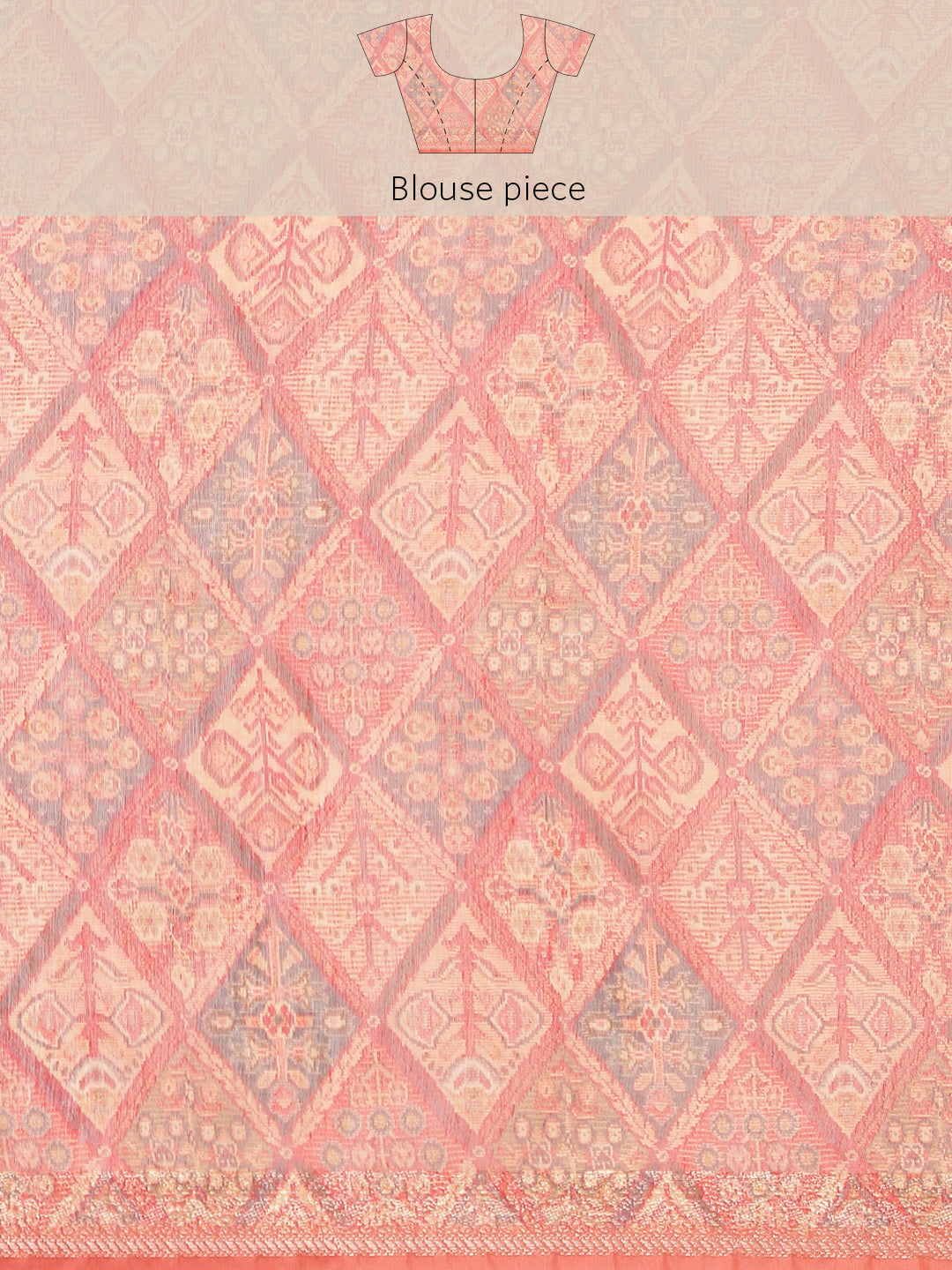 Printed Cotton Chanderi Saree