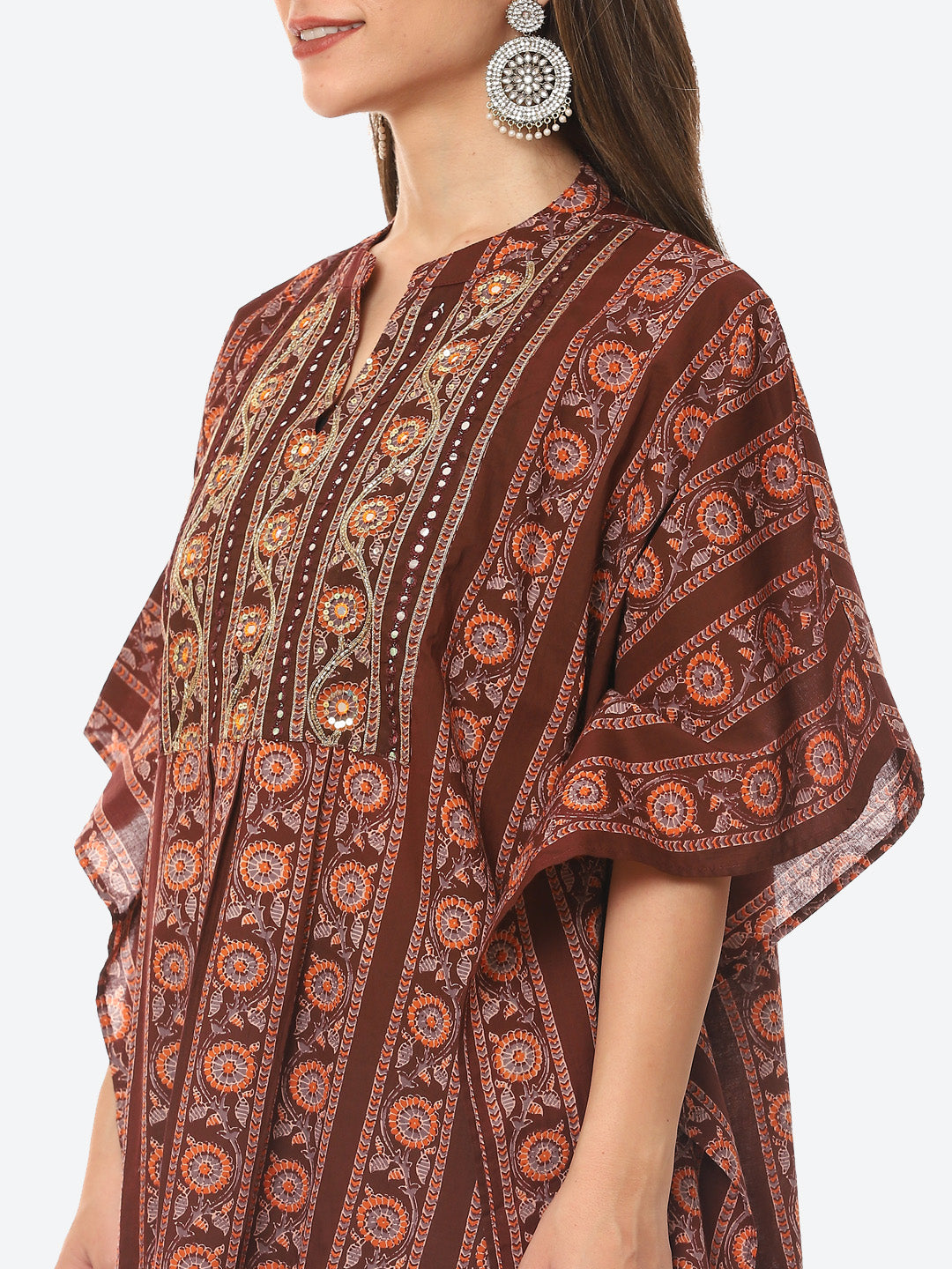 Printed Cotton Kurta With Dhoti