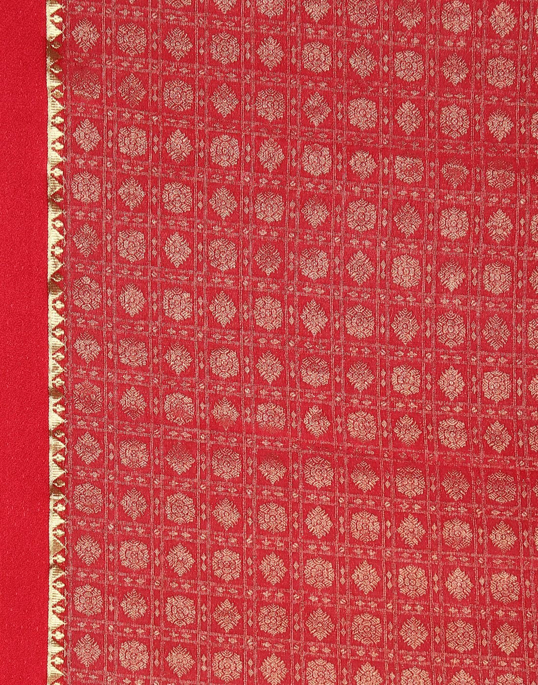 MBZ Meena Bazaar-Hot Pink Georgette Saree