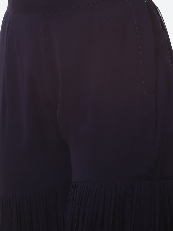 Resham Jaal  Georgette Kurti With Garara With Net Dupatta