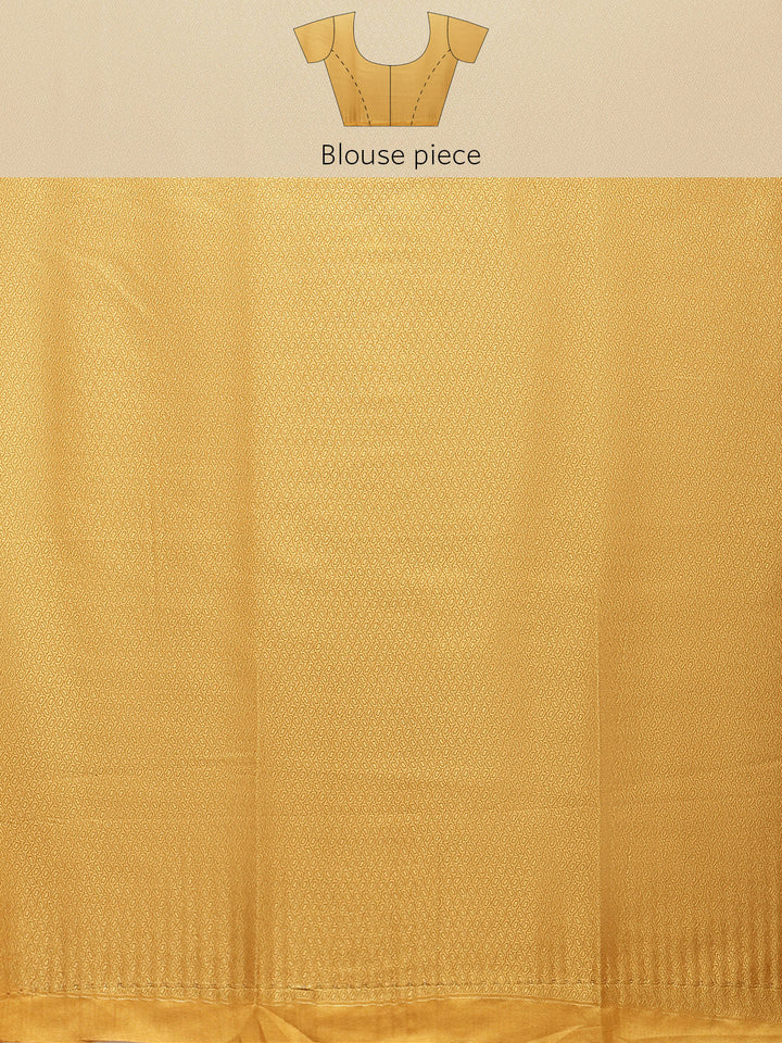 Brocade Zari Booti Art Handloom Woven Saree