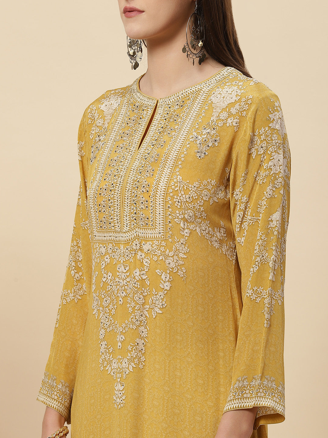 Printed Crepe Kurta