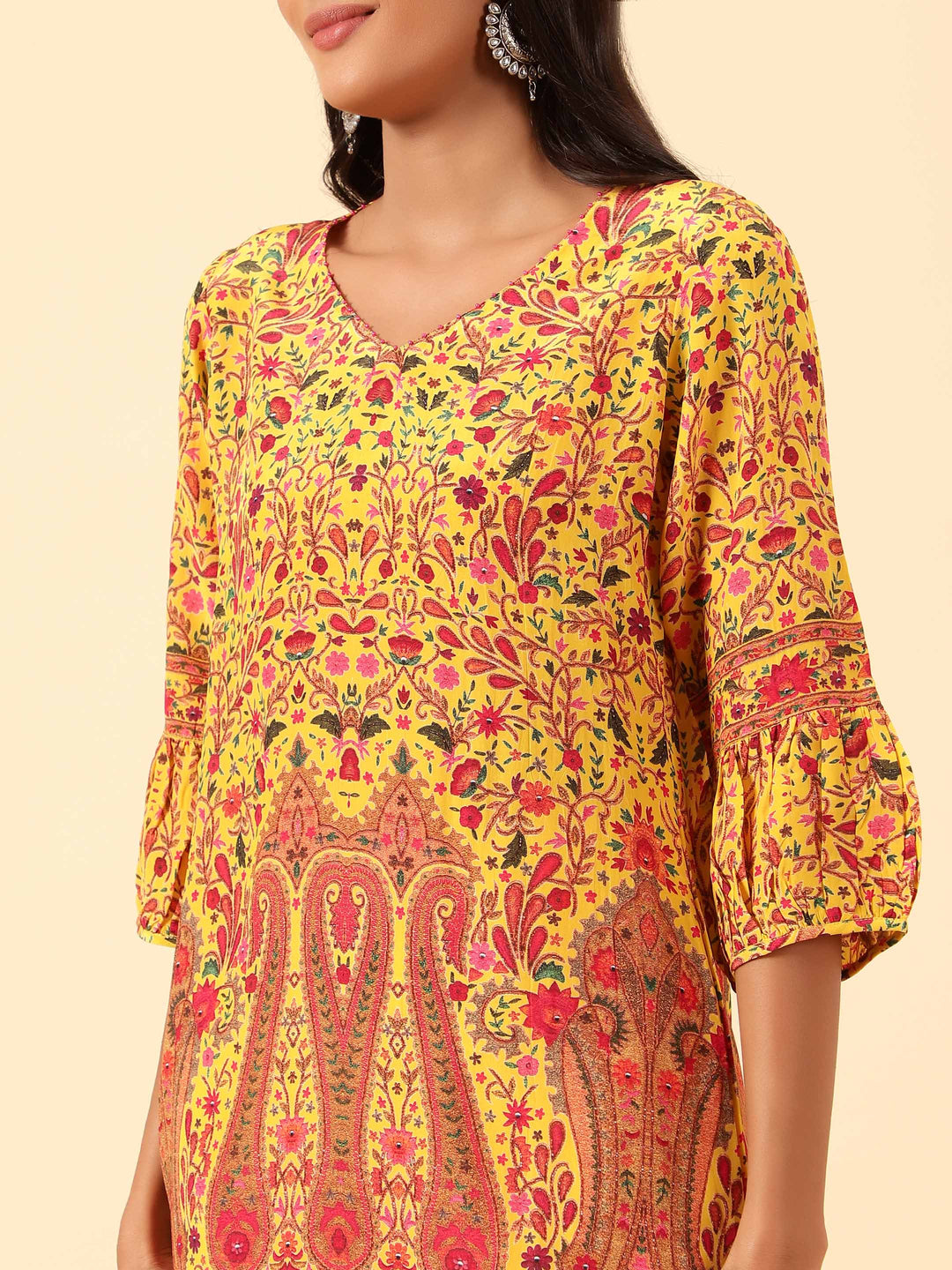 Printed Crepe Kurti