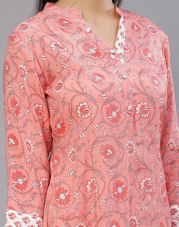 Cotton Printed Kurti with Palazzo
