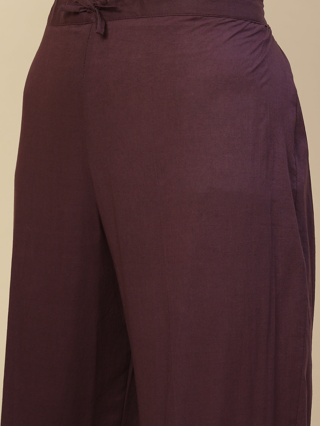 Resham Neck Embroidered Chanderi Kurta With Pants &amp; Dupatta
