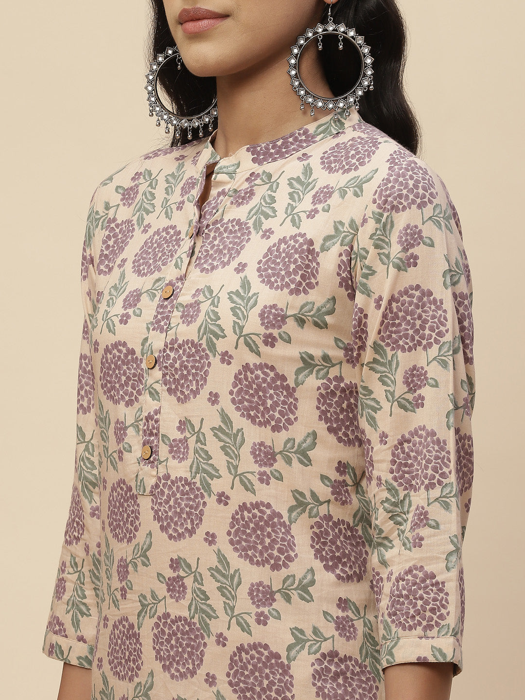 Floral Printed Cotton Kurta