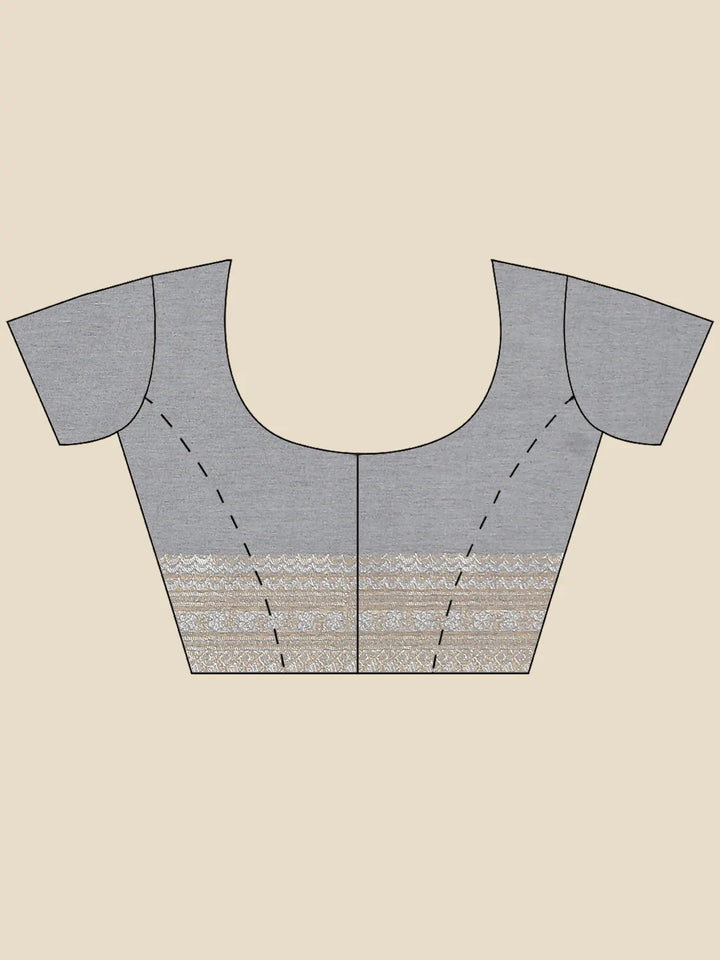 Zari Jaal Handloom Woven Saree