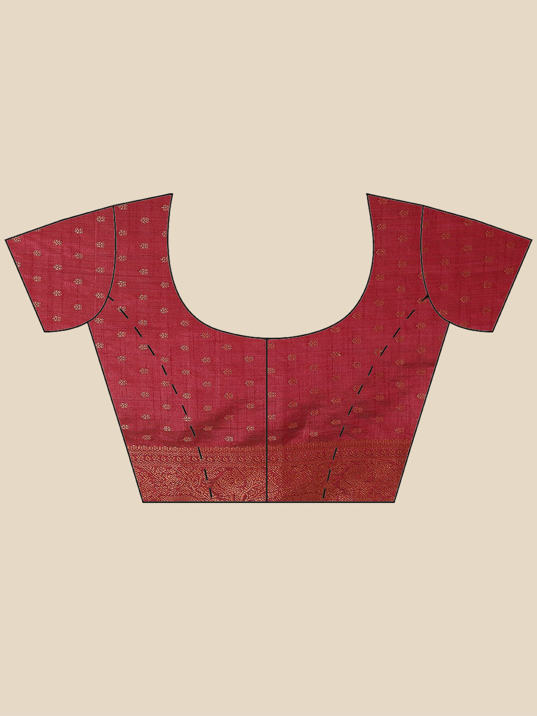 Zari Booti Woven Handloom Saree