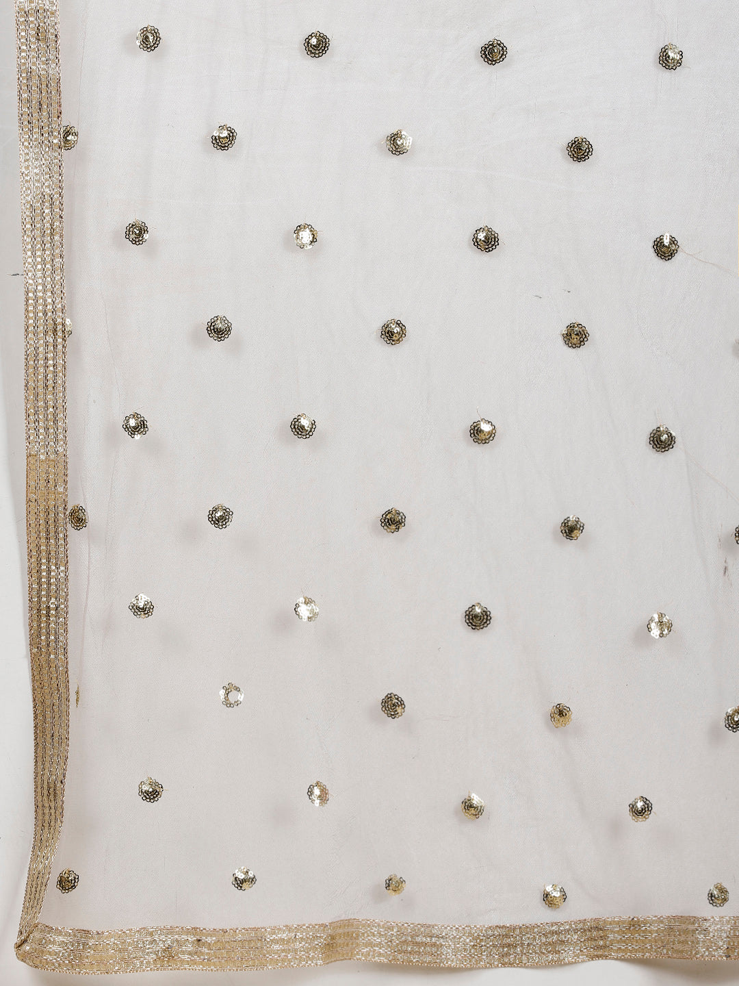 Sequin Georgette Kurta With Garara &amp; Dupatta