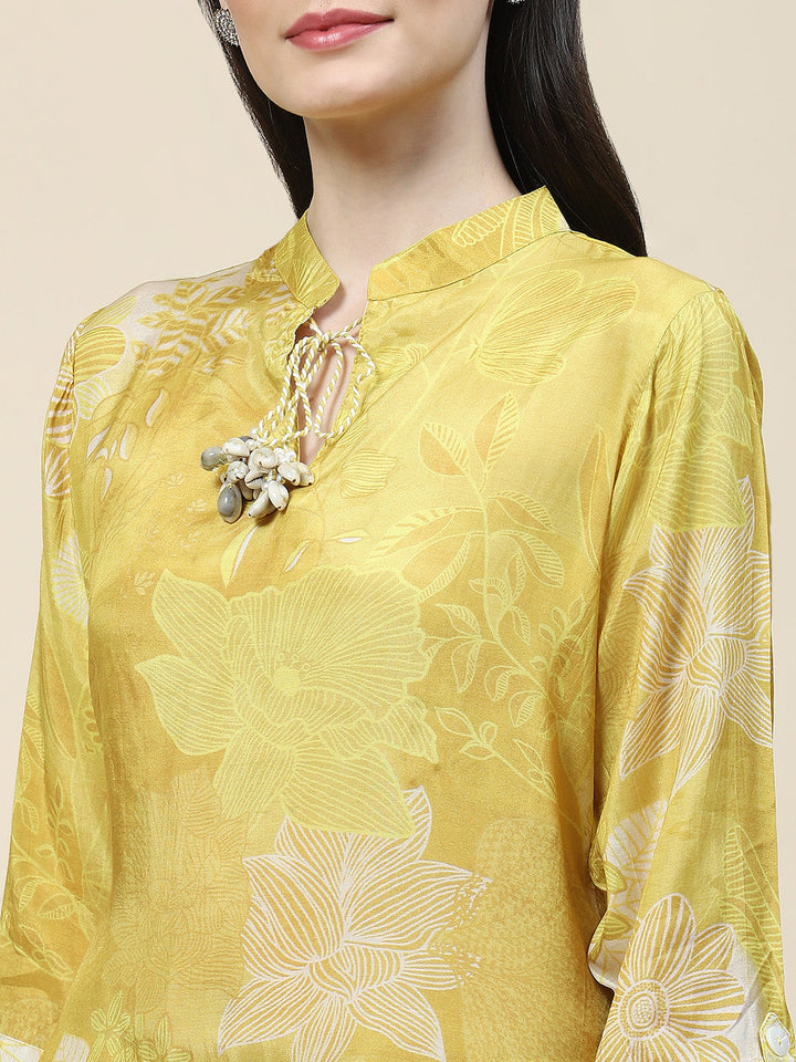 Printed Muslin Kurti With Pants