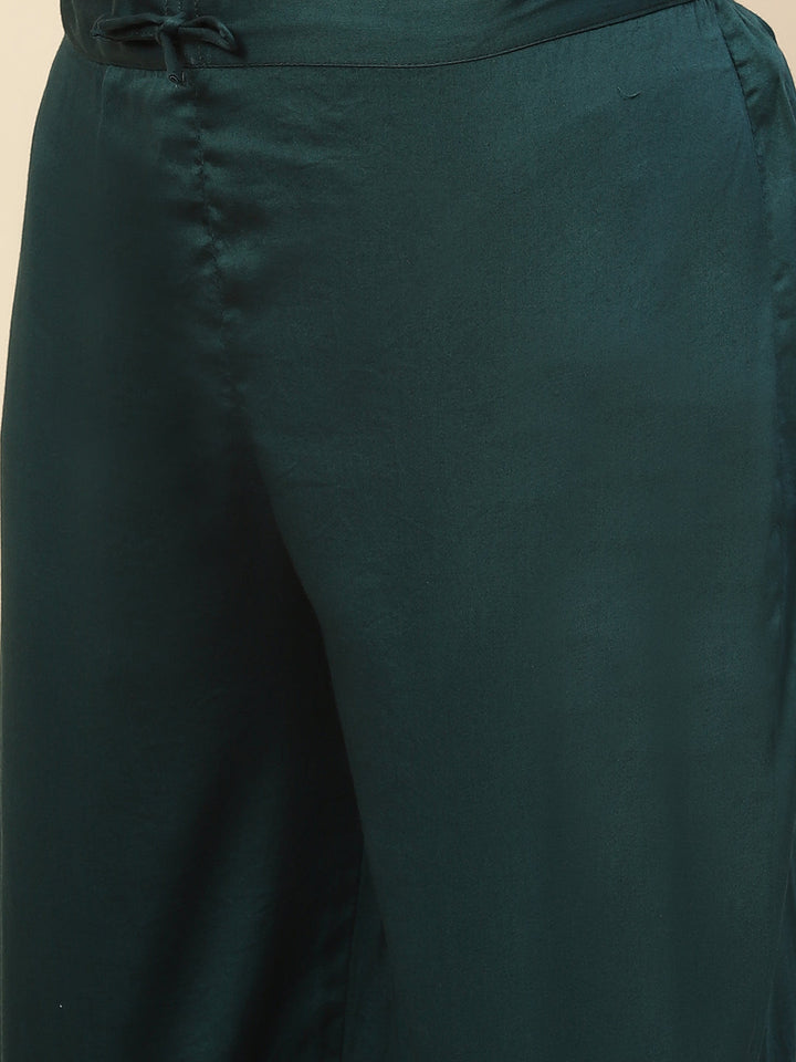Booti Embroidered Cotton Kurta With Pants &amp; Dupatta
