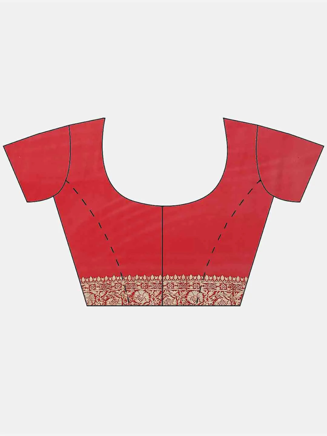 Zari Border Booti Handloom Woven Saree
