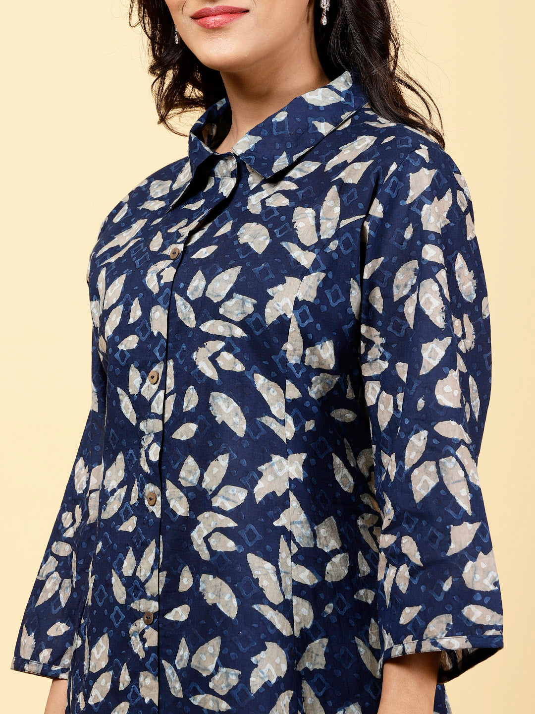 Printed Cotton Kurta With Pants