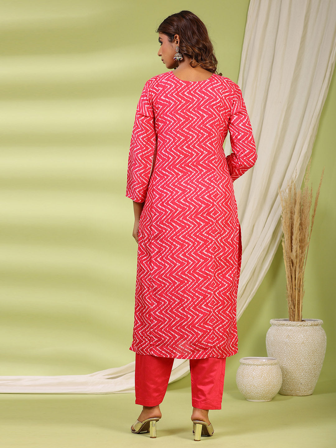 Printed Muslin Kurta With Pants &amp; Dupatta