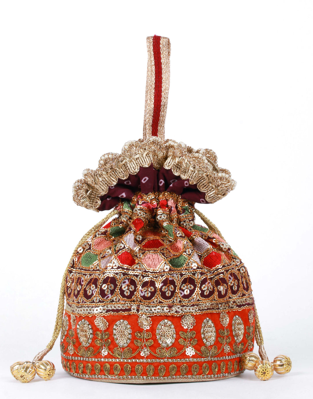 Multi-coloured potli Bag