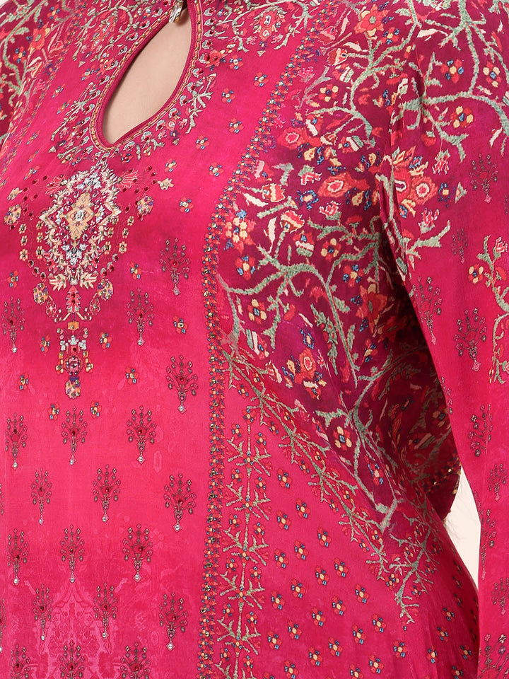 Digital Printed Crepe Kurta