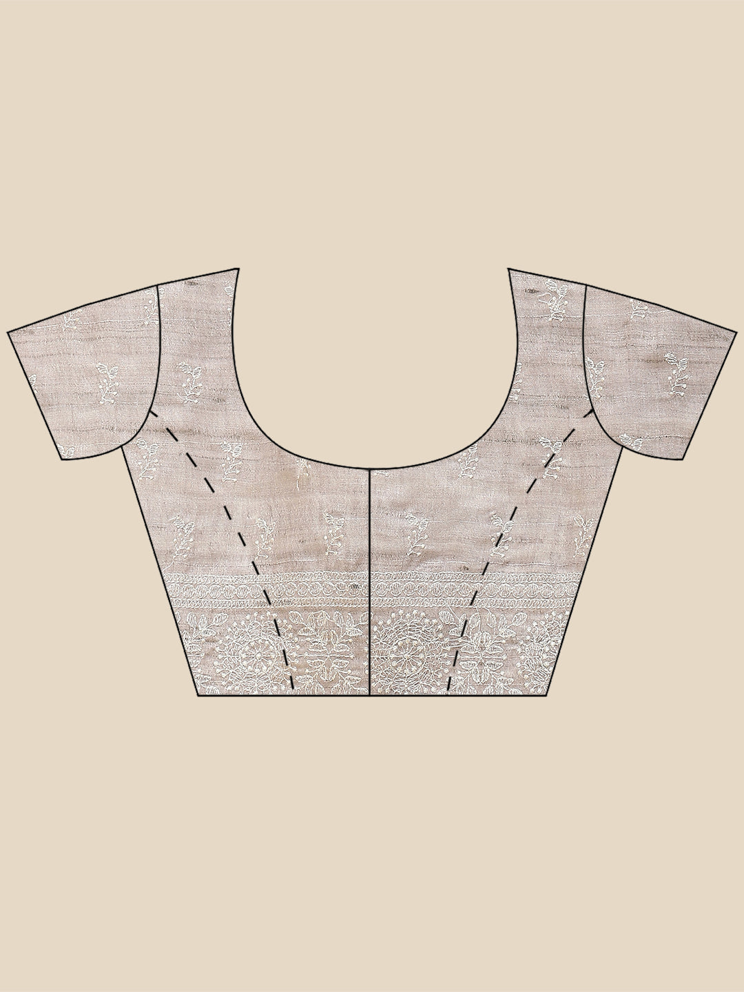 Plain Woven Tusser Saree