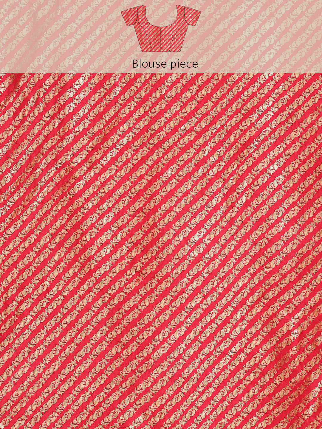 Banarasi Art rani red Handloom
