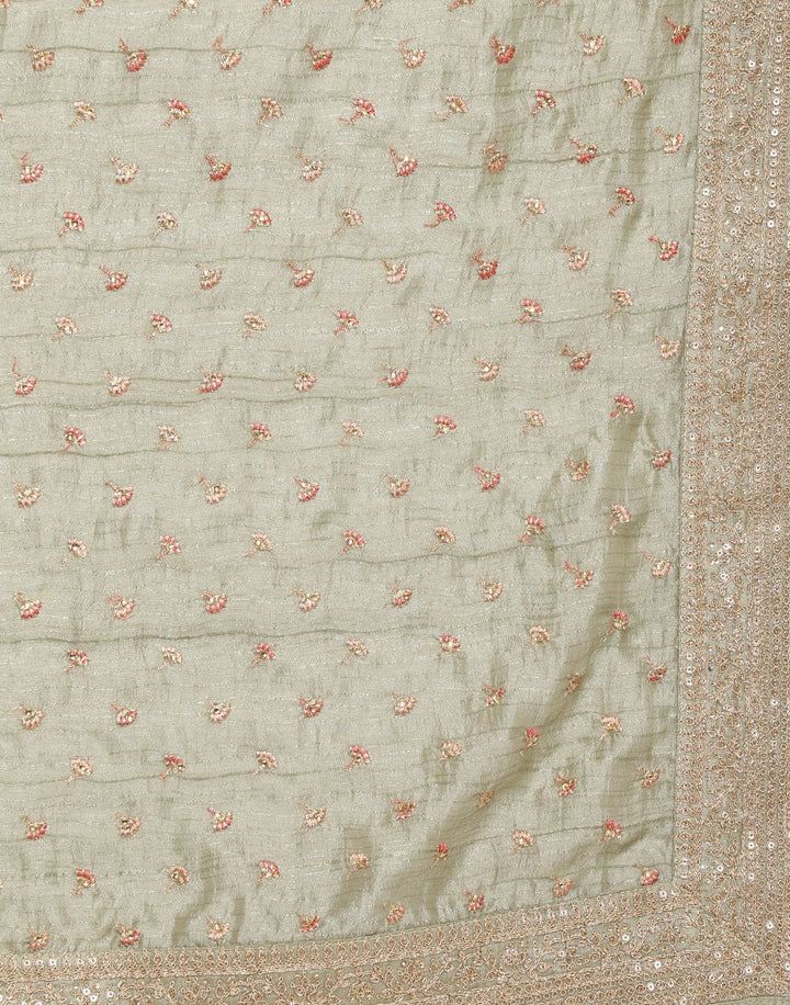 Dupi Silk Saree With Swaroski