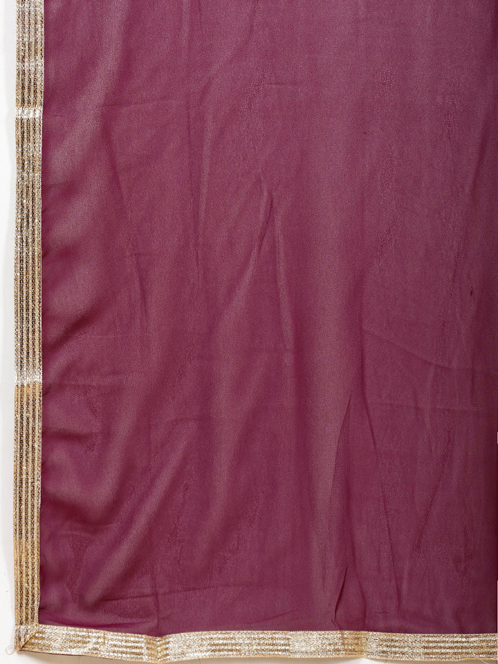 Sequen Georgette Kurta With Garara &amp; Dupatta