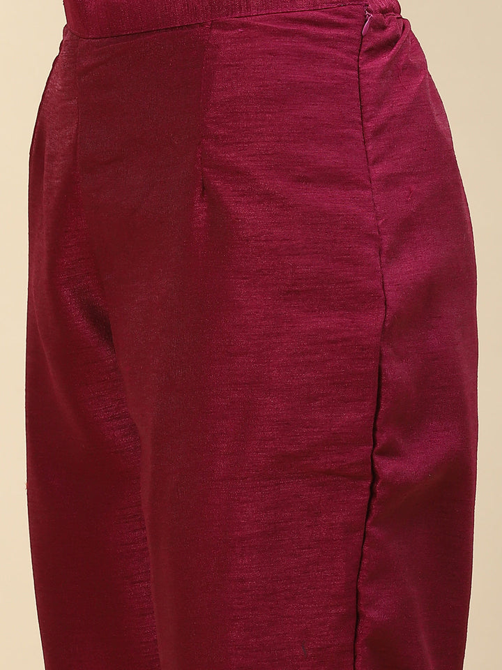 Banarasi Handloom Kurta With Pants &amp; Dupatta
