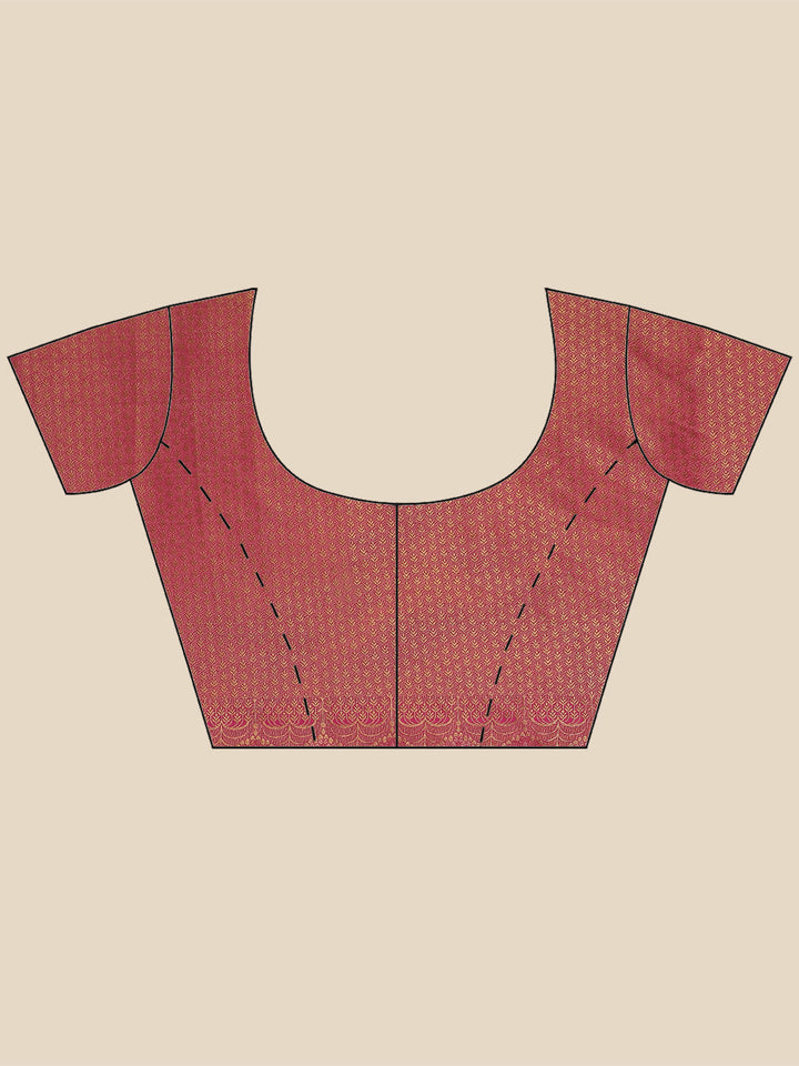 Leheriya Pattern Woven Handloom Saree
