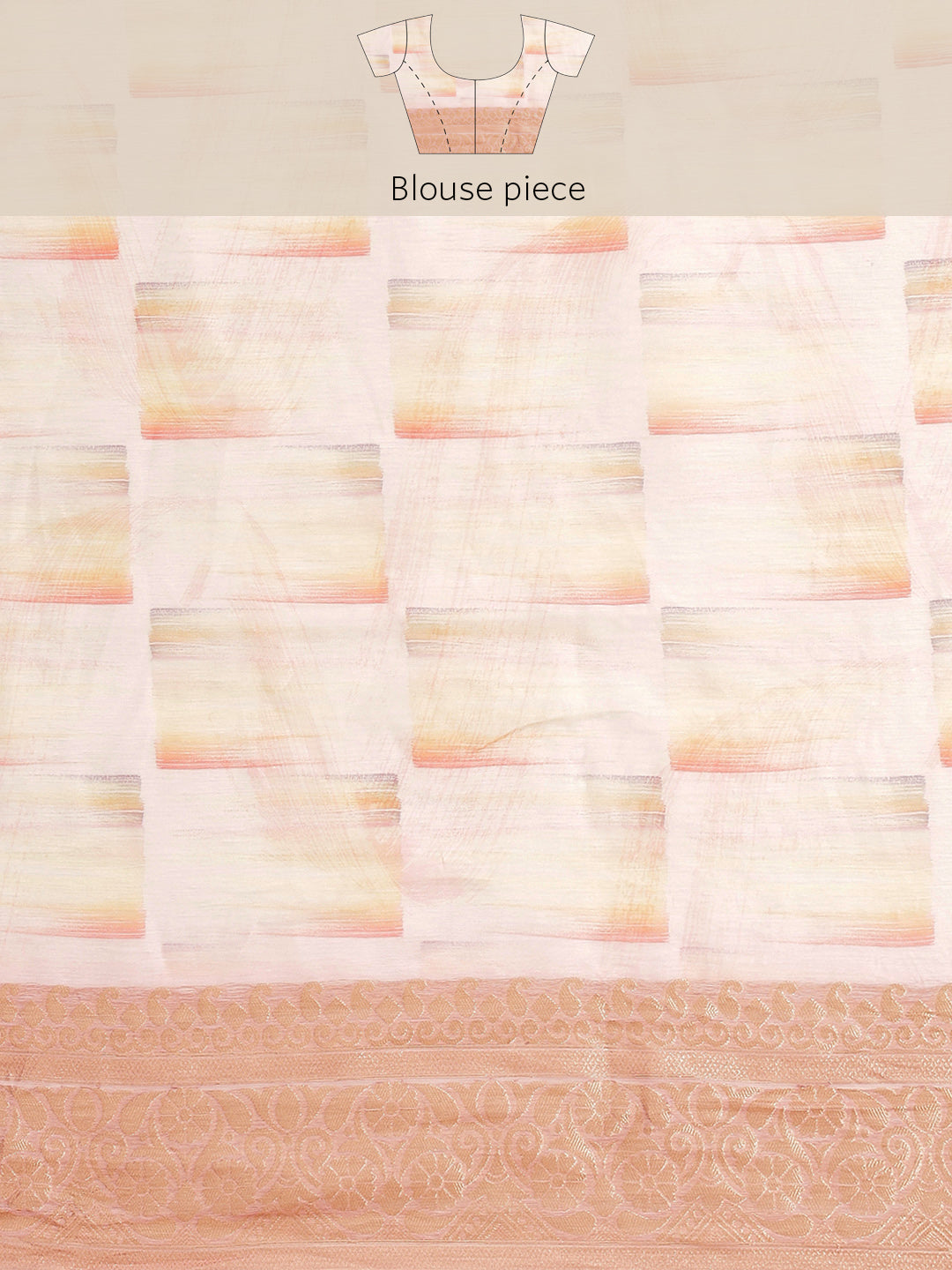 Digital Floral Printed Banarasi Pallu Cotton Chanderi Saree