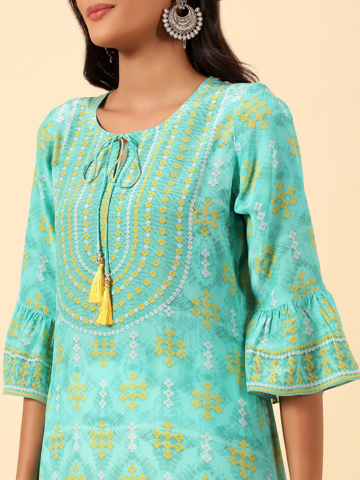 Digital Printed Crepe Kurti