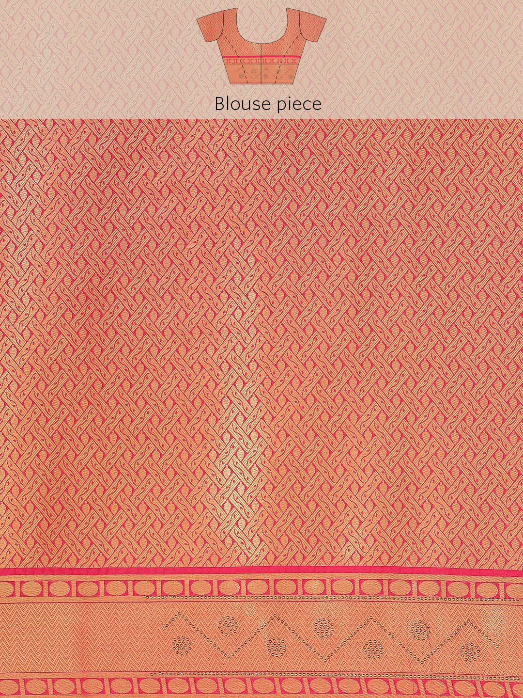 Brocade Art Handloom Saree with Stone Booti