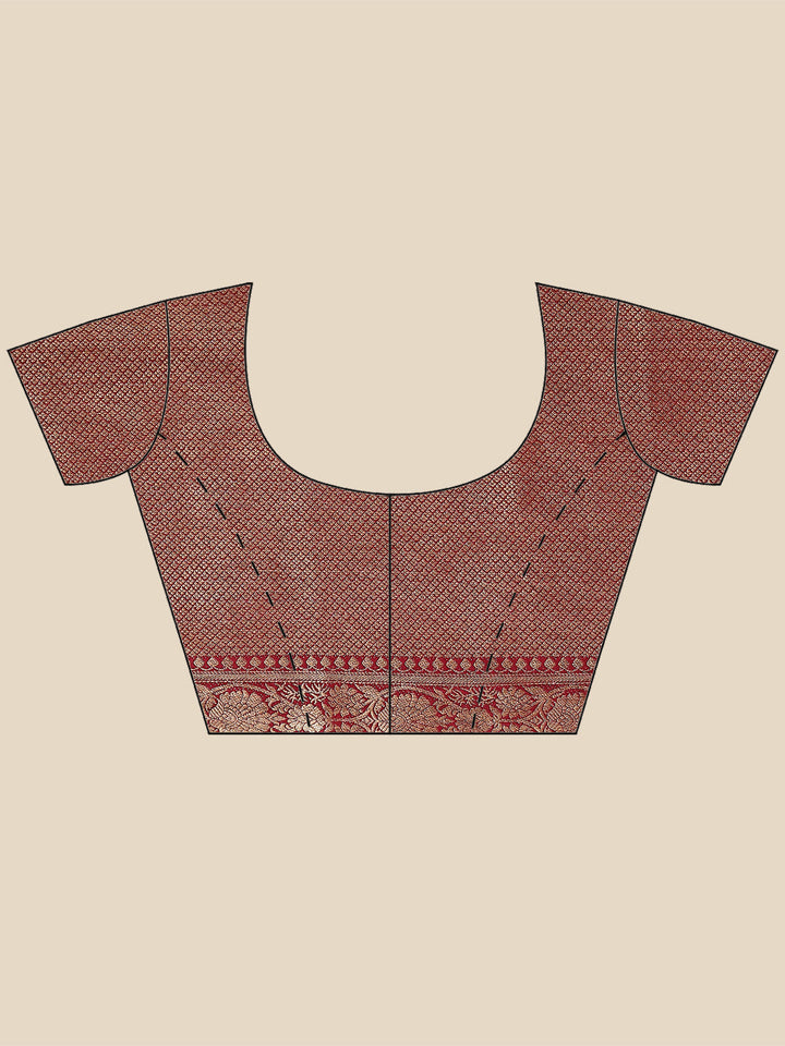 Zari Booti Woven Handloom Saree