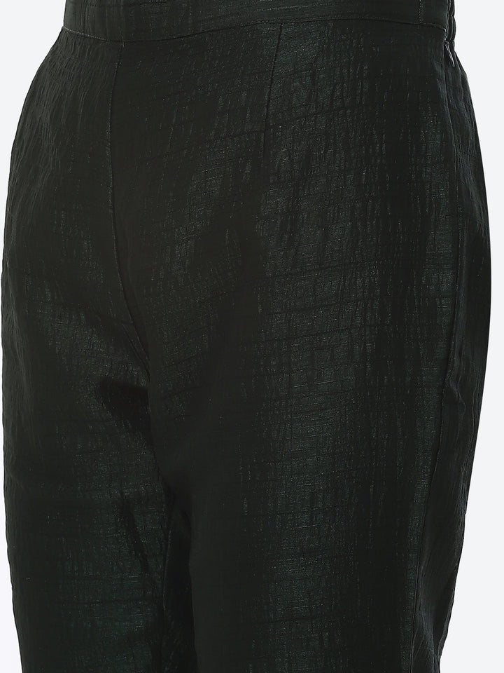 Zari Booti Art Handloom Kurta With Pant Art Silk Dupatta