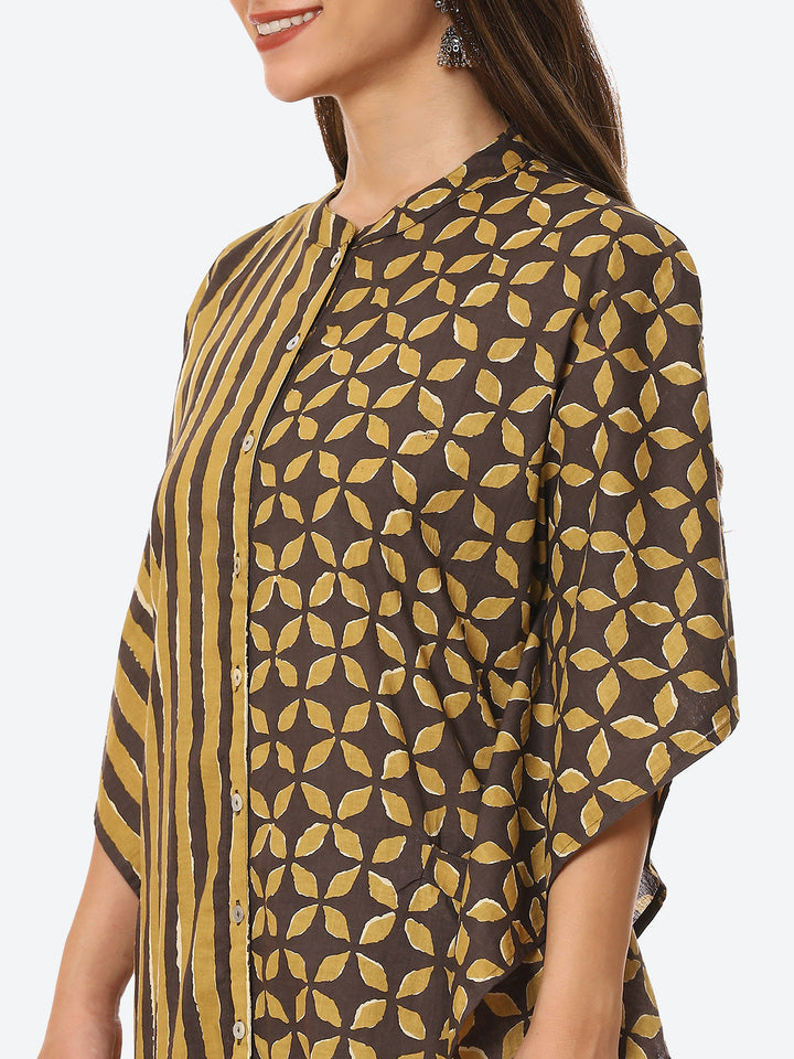 Printed Cotton Kaftan Kurta