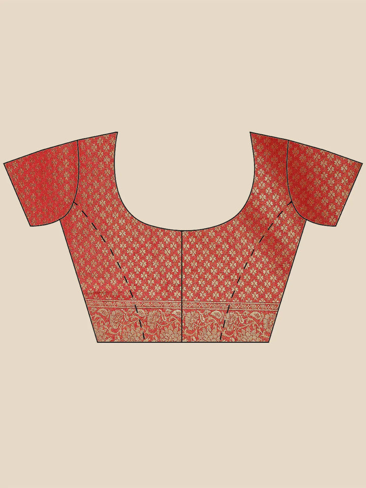 Floral Zari Jaal Woven Saree