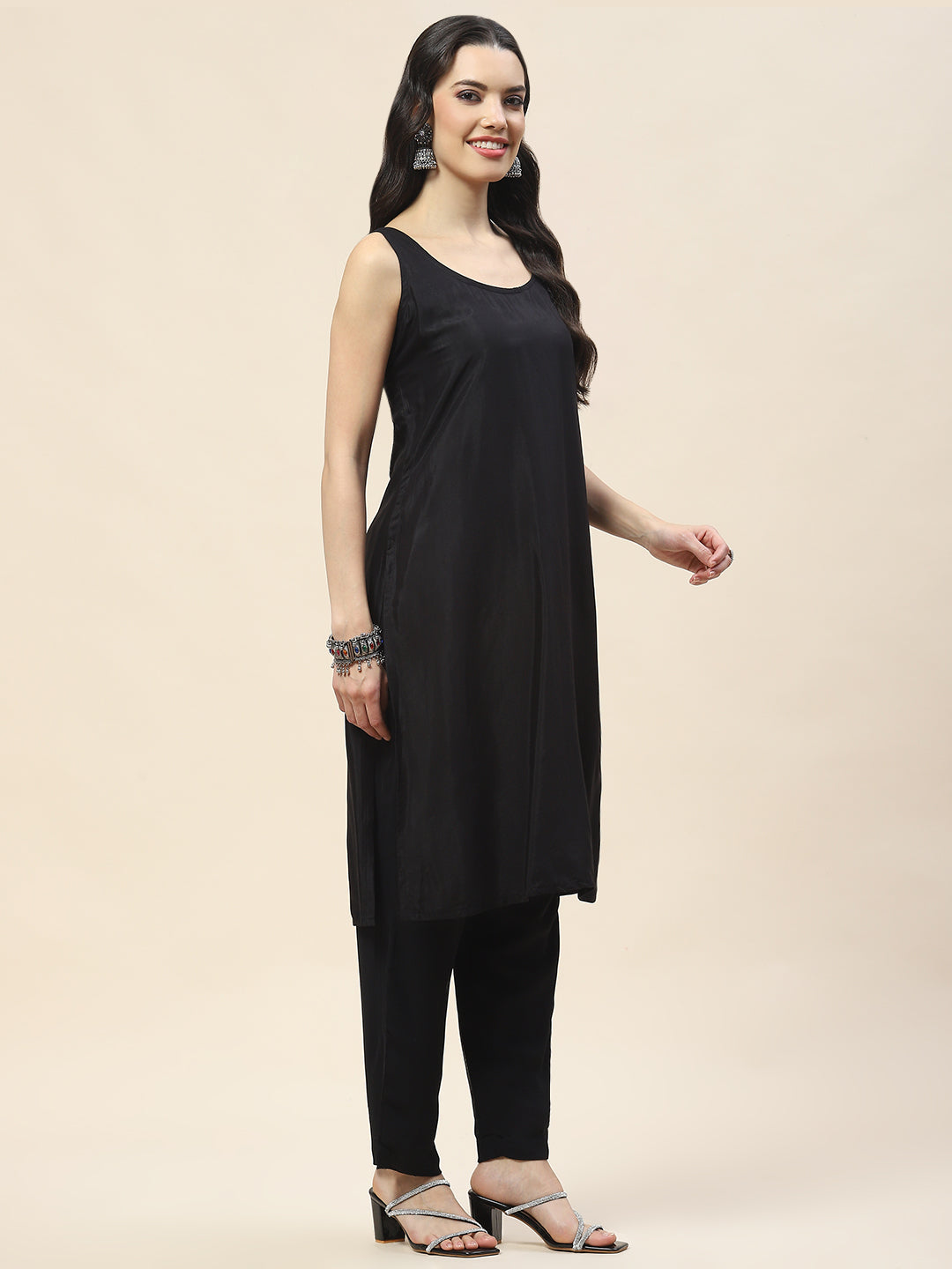 Swarovski Georgette Kurta With Pants