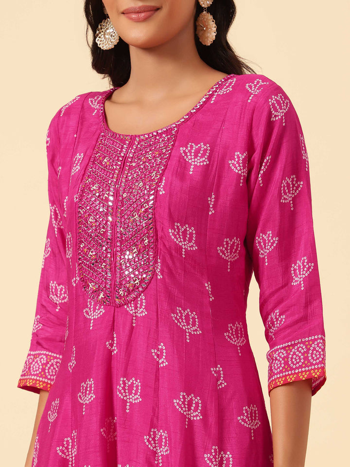 Floral Printed Handloom Kurta