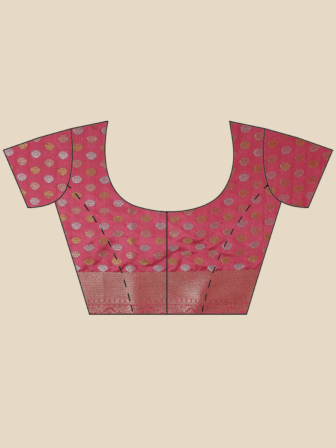 Zari Booti Woven Handloom Saree