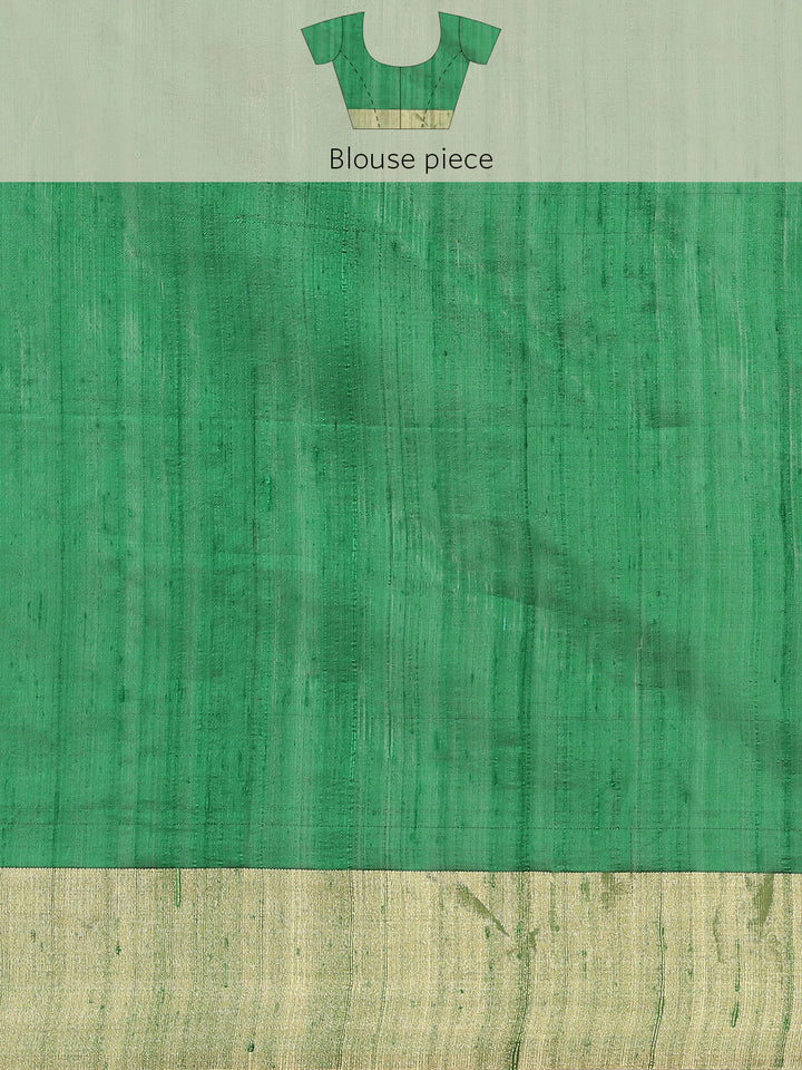 Green Handloom Woven Saree
